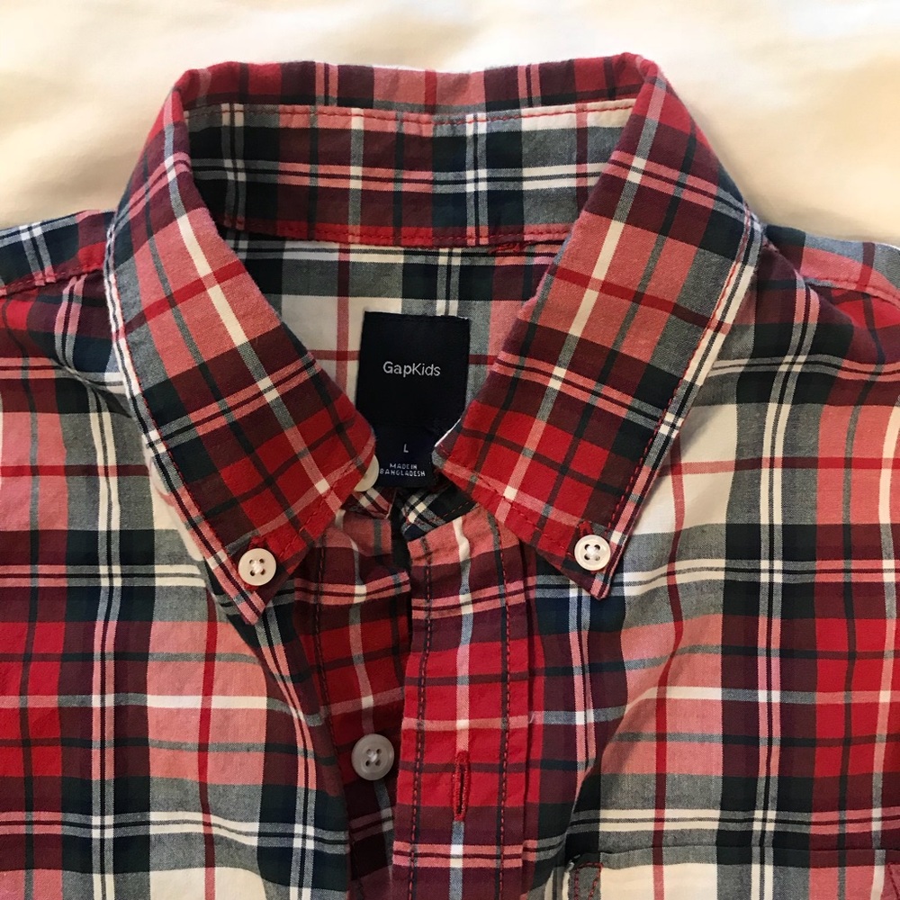 Plaid Button-down Dress Shirt